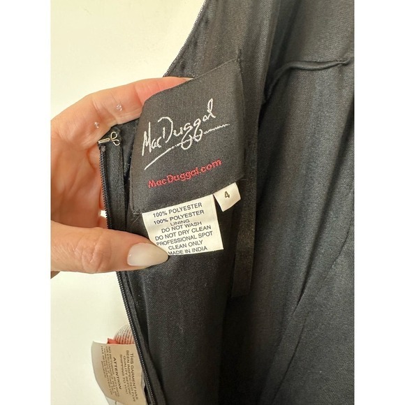 NWT Mac Duggal BEADED SPAGHETTI STRAP COLUMN GOWN #93551 - Picture 10 of 11